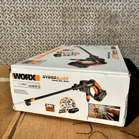 WORX WG629.2 20V Cordless Hydroshot Portable Power Cleaner W/ BATTERY & CHARGER - Picture 15 of 15